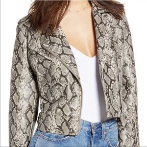 Blank NYC Snakeskin Print Jacket